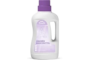 ‎ALPENWERT ALPENWERT® Daunenwaschmittel 1L - Spezialwaschmittel für Daunenjacken, Bettdecken, Schlafsäcke & Kissen - sanftes Waschmittel für fasertiefe Reinigung & Pflege mit frischem Duft - Made in Germany