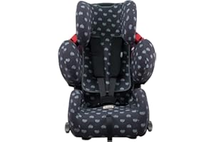 JYOKO Kids Housse pour siège Auto bébé en Coton Compatible avec Recaro Young Sport Hero (Blue Heart)