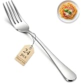 Berglander Dinner Forks Set of 24, Stainless Steel Table Forks 18.5cm for Home Kitchen Hotel Restaurant Dishwasher Safe