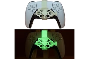 SHEAWA For PS5 3D Mini Steering Wheel Controller Gaming Racing Game Replacement Accessories (Luminous Green)