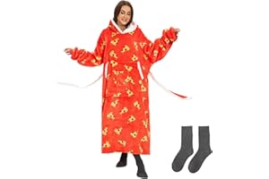 Gogola Oversized Hoodie Decke Damen，Verlängern Decken Hoodie,Extra Dick und Warm Deckenpullover，Blanket Hoodie Geeignet für Männer, Frauen und Teenager