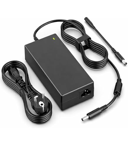 Alimentatore Originale Dell 65W (0MGJN9) Per Inspiron, Latitude - Caricabatterie Con Cavo, Nero