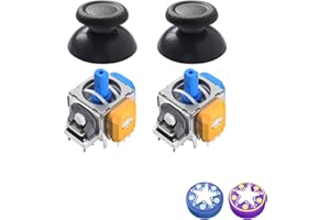 AKNES TMR Electromagnetic Joystick Replacement for DualShock PS4 Controller, Anti-Drift Stick Repair Accessories for Playstation 4 Controller - 1 Pair