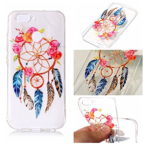Huawei Nova 2 Case, Huawei Nova 2 Cover,Transparent Clear Soft TPU Gel Cover Protector Case for Huawei Nova 2, Cozy Hut Crystal Clear TPU Case Soft Slim Anti-Scratches Shock Absorption Soft Silicone Back Colorful Printed Pattern Silicone Case Protective Cover Cell Phone Case for Huawei Nova 2 5.0 Inch - Dreamcatcher