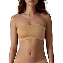 Trägerloser BH Ohne Bügel - Push Up Bandeau Mit Vorderverschluss | Rutschfester Silikon