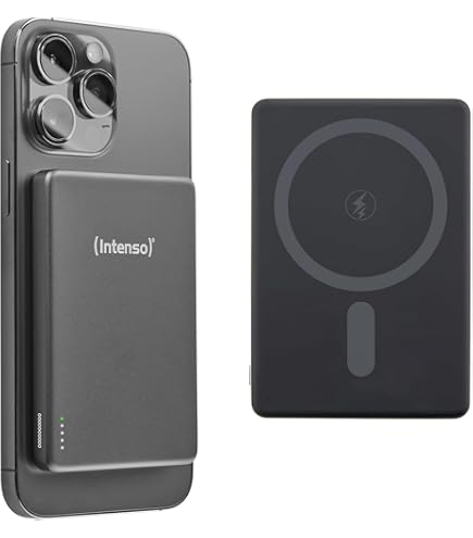 Nobis Slim Magnetische Powerbank 5000mAh met Ingebouwde Kabel Draagbare Oplader QC 3.0 22.5W PD Snelladen USB C In/Uit,Voor MagSafe 15W Draadloze Draagbare Oplader voor Phone 16 (Blauw