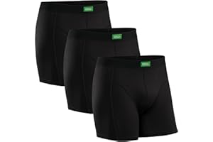 DANISH ENDURANCE Calzoncillos Bóxer Algodón Orgánico Premium, Boxer Hombre Suave Sin Etiquetas, 3 o 6 Pack