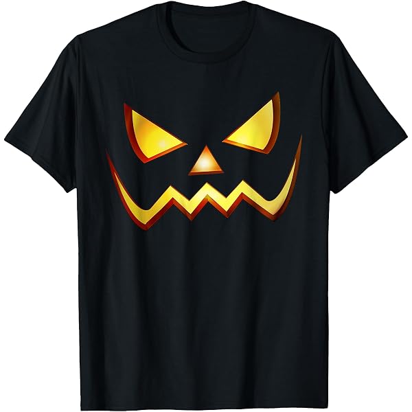 T-shirt Halloween Motif Citrouille - Pour Hommes, Femmes, Enfants - Coton Léger, Coupe Classique - 8
