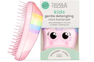 Tangle Teezer Mini Original Hairbrush - For Wet & Dry Hair - Detangling Brush for All Hair Types - Perfect Brush For Kids & Travel - Rainbow the Unicorn