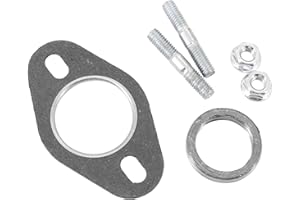 Dokili Auspuffdichtung + Auspuff Stehbolzen + Krümmer Dichtung Set für 50ccm Roller
