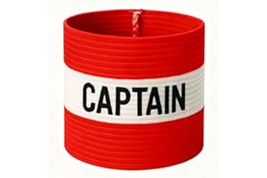 Fitness Health Football Band Soccer Captain's Armband Design Captain Band for Adult and Youth, 5 Colours Available for Multiple Sports, Elastic Arm Band for Captain