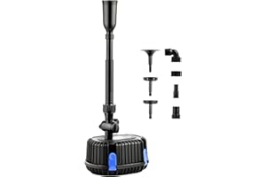 YAOBLUESEA Springbrunnenpumpe Fontäne Gartenpumpe Teichpumpe für Außen, Wasserfälle, Spring-brunnen 20 Watt 1000L/H CHP-1000