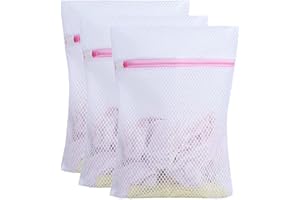 FIDGET PACK Wäschesäcke, 3pcs Wäschenetz, Haltbarer Wäschebeutel mit Reißverschluß Mesh, laundry Bag gelten empfindliches Mäntel, Bluse, BH, Socken, Babykleidung Usw (30x40 cm 40x50cm 50x60cm)