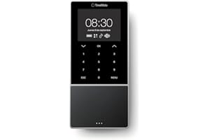 ‎TIMEMOTO TimeMoto TM-818 MC Cloud-basiertes Zeiterfassungsgerät, kombinierbar mit HID/Contactless Smart Access Cards, RFID Ausweis/Schlüsselanhänger, PIN, 2.000 Benutzer, Planung, Arbeitsstundenberichte, Wi-Fi