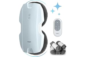 ‎FMART Fmart Fensterputzroboter 3800PA, Fensterputzer Elektrisch- mit Dreifachem Sicherheitssystem, Intelligenter Navigation, Fernbedienung, für Alle Glatten Oberflächen, mit 10 Tüchern