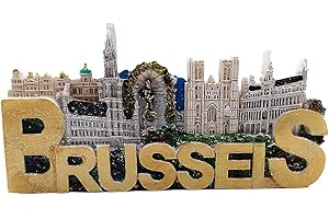 MUYU MAGNET 3D Bruselas Bélgica Imán de nevera Turista Souvenir Regalo Colección Hogar y cocina Decoración Magnética Pegatina Bruselas Bélgica Refrigerador Imán
