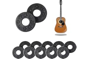 BASTOUR Gitarrengurt Schlösser, Gurtblöcke, Strap Blocks, Gitarrengurtblöcke, Silikon Gitarrengurt Blöcke für Akustische E Gitarre Bass, für Die Meisten Gitarrengurte Passt, Schwarz, 10 Stück