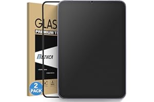 Mothca 2 Pack Matte Glass Screen Protector for iPad Mini 8.3" A17 Pro (2024) & iPad Mini 6 (2021) with Alignment Frame, Anti-Glare Anti-Fingerprint Tempered Glass Film for iPad Mini 7/6