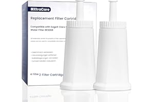 XtraCare Filtres à Eau pour Sage Machine à Café, Sage Barista Express Filtre Compatibles avec BES008/BES810/SES875/SES880/SES9890/SES990 (Lot de 2)
