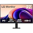 LG 27U631A-B 27 Inch Desktop PC Screen – IPS Panel QHD Resolution (2560 ...