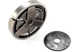 AISEN Kupplung Fliehkraftkupplung für Kettensäge Fuxtec CS 3.0, CS 3.6, Boomag-Germany McDillen Tarus Aram-Trade 5200 5800, Horn 5200, Rotfuchs RS5200 RS5800 Timbertech KS5200 KS5800 Steel TS600 5200