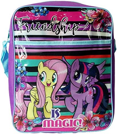Hasbro® Official My Little Pony - Friendship is Magic! Junior Messenger Shoulder Bag Girls Bag 31 x 25 x 9cm for children Aged 3+ Years Official Licensed My Little Pony Back To School Range