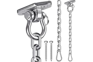 WAREMAID Gancio per Soffitto, Supporto per Sacco da Boxe Fissaggio a Muro con Catena per Sedia Sospesa, Parco Giochi, Altalena, Yoga, Palestra, Sacco Pesante, Hardware per Amaca, 450kg