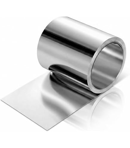 PH PandaHall Aluminum Flashing Roll – 16.4ft X 6in X 0.2mm, Platinum Color, Metal Roofing Panels For Sealing, Weatherproofing, DIY & Decoration