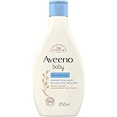 Aveeno Baby Dermexa Moisturising Wash (1x 250ml), Soothing Unscented and Soap-Free Baby Body Wash Developed to Gently Cleanse