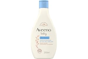 Aveeno Baby Dermexa Moisturising Wash (1x 250ml), Soothing Unscented and Soap-Free Baby Body Wash Developed to Gently Cleanse Delicate Skin, for Babies with Very Dry, Itchy Skin and Prone to Eczema