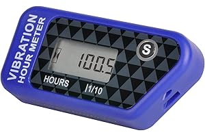 Compteur d'heures sans fil numérique Runleader,opération de vibration pour chariot de golf,tracteur,générateur,compresseur,tronçonneuse,moto,moto (016B-BU)