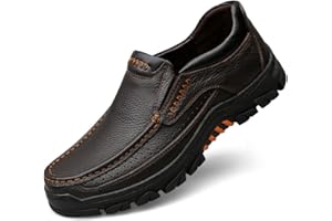 WNUKATO Men's Shoes lace-up Casual Leather Shoes Comfortable for Work Business Daily Leisure 9088