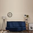 Wakefit Sofa Cum Bed | 1 Year Warranty | Sofa 3 Seater, Sofa Bed 6 X 4 Feet, Folding Sofa Bed, Sofa CumBeds for Living Room - Amoeba (Fabric, Cobalt Blue)
