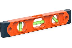 Presch livella a bolla piccola da 230mm con magnete - Livella infrangibile con 3 livelle per professionisti dell'edilizia