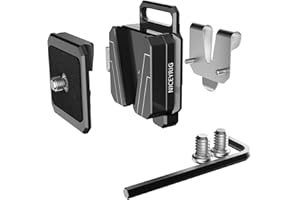 NICEYRIG Mini V-Lock Mount Plate with Belt Clip for SLR Camera, Battery Pack, Recorder, Flash Light - 443