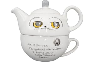 HARRY POTTER Hedwig - Set da tè per Uno, Motivo: Gufo Hedwig, Tazza, teiera Piccola