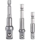 3'l&uuml; Lokma Adapt&ouml;r&uuml; Seti, 1/2-1/4-3/8 in&ccedil;, Hex Plus