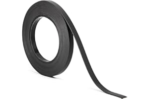Magstick I 1x striscia magnetica nera I circa 1 cm x 5 m nastro magnetico per la marcatura di calendari su lavagna I linee magnetiche non autoadesive I mag280