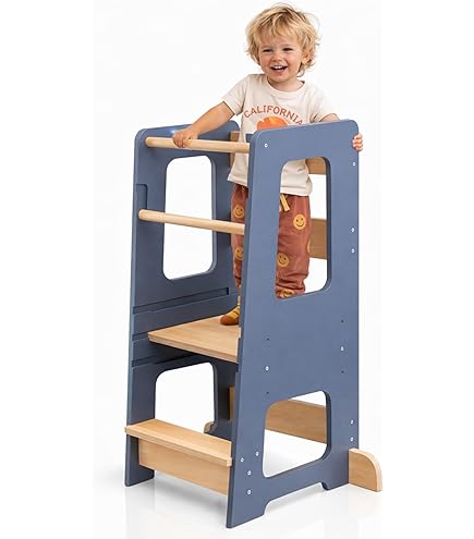 Amalee - Montessori leertoren - Houten kruk - Voor kinderen - Voor de