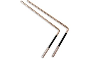 THORNESS Tiges de plongée en cuivre avec poignées et instructions d'utilisation,Tiges spirituelles,Tiges de chasse aux fantômes, de l'huile, des lignes de stress géopathiques et des objets perdus