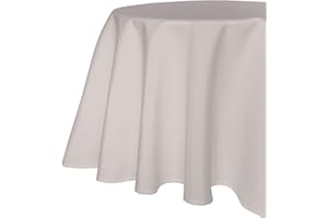 ‎TEXPOT texpot Gartentischdecke 160 x 220 cm oval in Hellgrau mit Leinen Optik Lotuseffekt Fleckschutz Bügelfrei Tischdecke