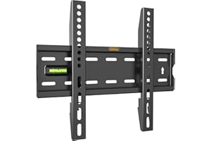 VonHaus 15-42" Fixed TV Wall Mount Bracket with Built-In Spirit Level for LED, LCD, 3D, Curved, Plasma, Flat Screen Televisions - Super Strong 40kg Weight Capacity