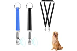 PVFZXS 2PCS Hundepfeife, High-Frequency Quiet Adjustable Barking with Lanyard Hundepfeife Lautlos, Hundepfeife Hochfrequenz Lautlos Made of Stainless Steel, High Frequency, Silent, Dog Owner