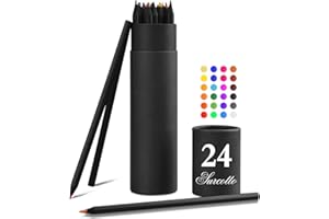 Surcotto 24 kolorowe kredki, kredki do kolorowania, idealne do kolorowania dla dorosłych, mandali, artykułów szkolnych