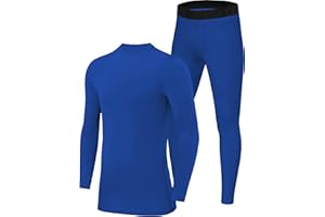 PowerLayer Jungen Performance Kompressions Set - Langarm Thermo Shirt & Leggings