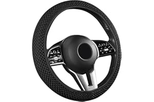 DAZZLUXE 1 coprivolante elastico, coprivolante antiscivolo, adatto per volanti rotondi e a forma di D con diametro di 37 – 39 cm