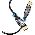 INICIO USB-C 3.2 Gen 2 To Type C Cable 2m, 4K@60Hz Video 100W PD Fast Charge 20Gbps Data For Thunderbolt 3/4 MacBook Pro Air iPhone 16 15 Pro iPad Pro/Air Galaxy S24 S23 Ultra XPS 13/15 HP Spectre