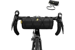 ROCKBROS Borsa Bici da Manubrio, Borsello Anteriore per MTB Bicicletta, Grande Capacità 2,1L, con Corda Elastica, Installazione Facile, Accessori Bici