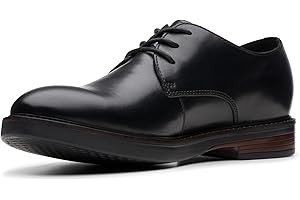 Clarks Homme Léger, Résistant, Paul Son Uni d'affaires, Chaussures en Cuir, légères, Respirantes, Anti-Fatigue