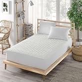Mattress Protector Flame-Microfiber Quilted Fitted-Side Bed Sheet-Double (140x200)